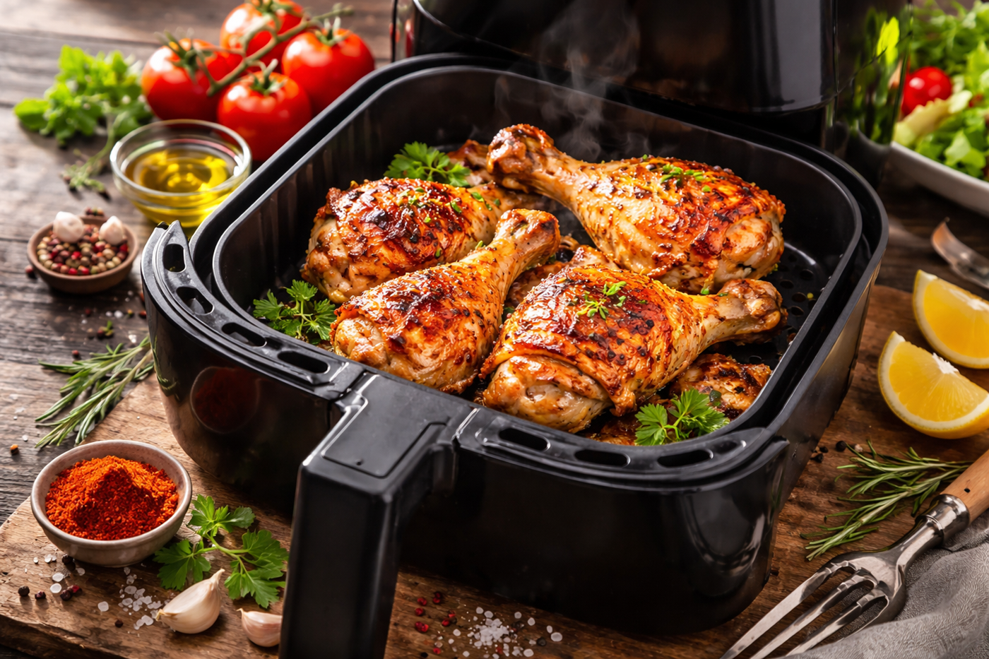 Air fryer csirkecomb receptek – sütési idővel és bevált tippekkel