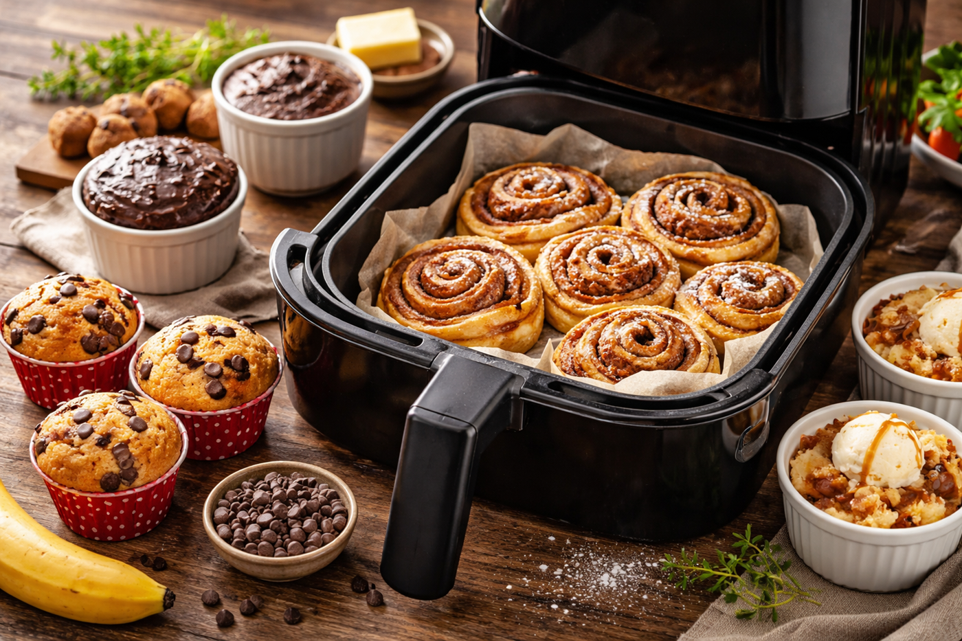 Air fryer sütemény receptek egyszerűen és gyors sütési idővel