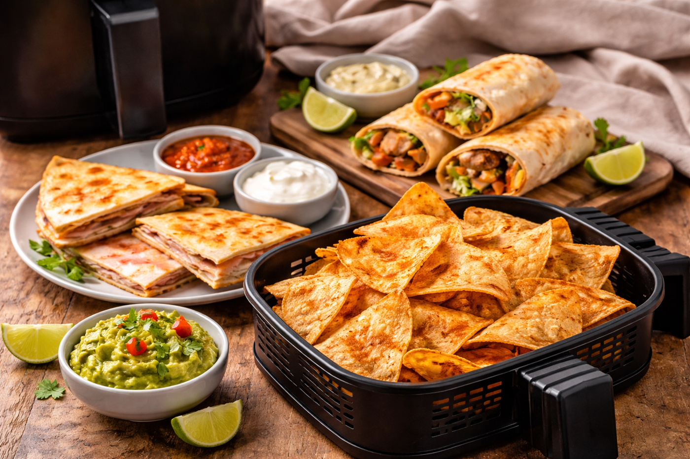 Air fryer tortilla receptek ropogós és gyors változatokkal