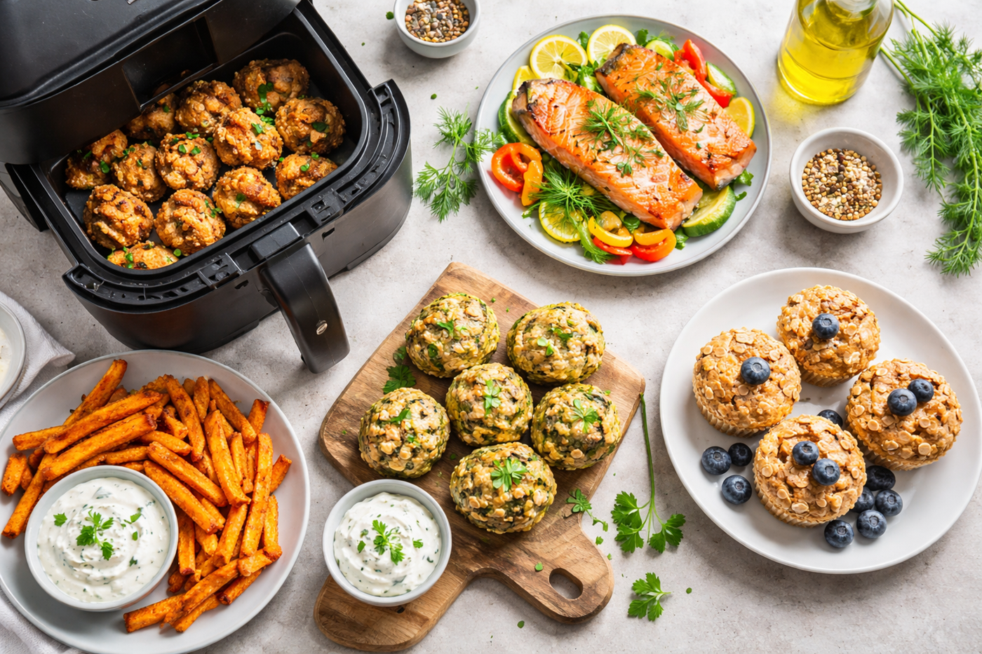 Diétás air fryer receptek – könnyebb fogások kompromisszumok nélkül